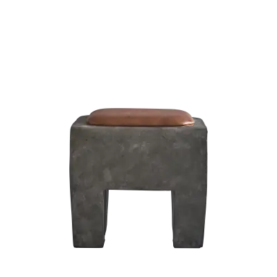 101 COPENHAGEN SCULPT tabouret • table d'appoint • 2 variantes : béton ou Bouclé